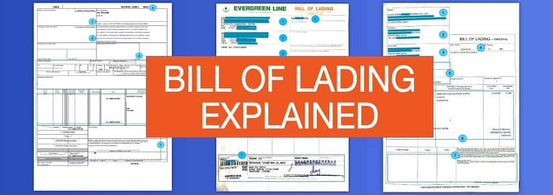 sample bill of lading images
