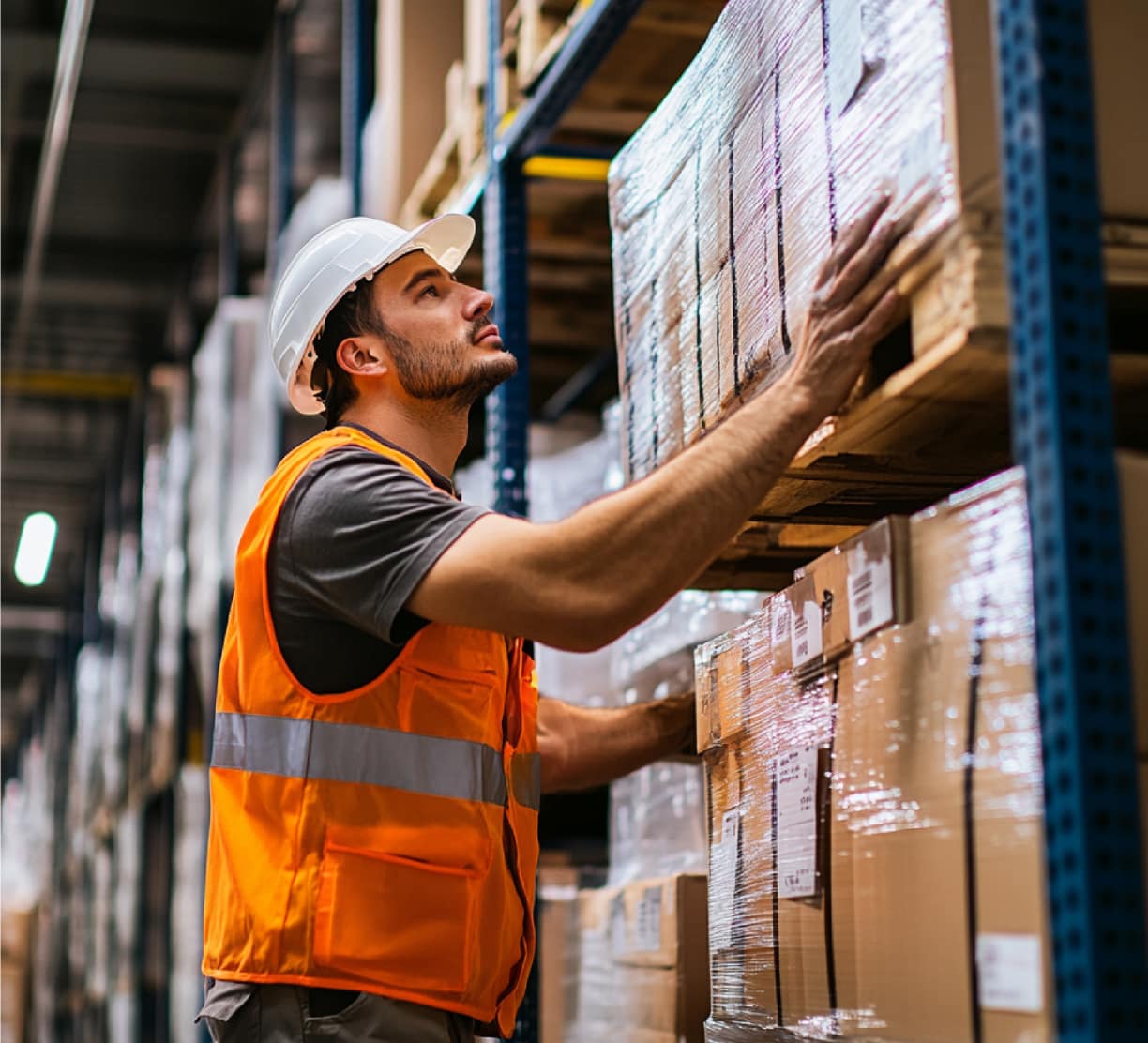 Sea Freight Shipping from China (1) image of a guy reviewing sea freight shipment from china